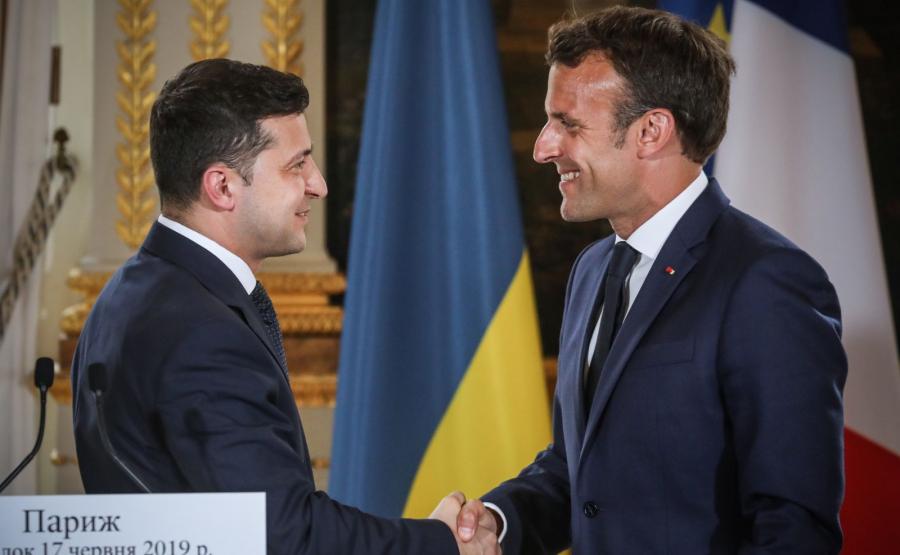 Slikovni rezultat za MACRON ZELENSKI"