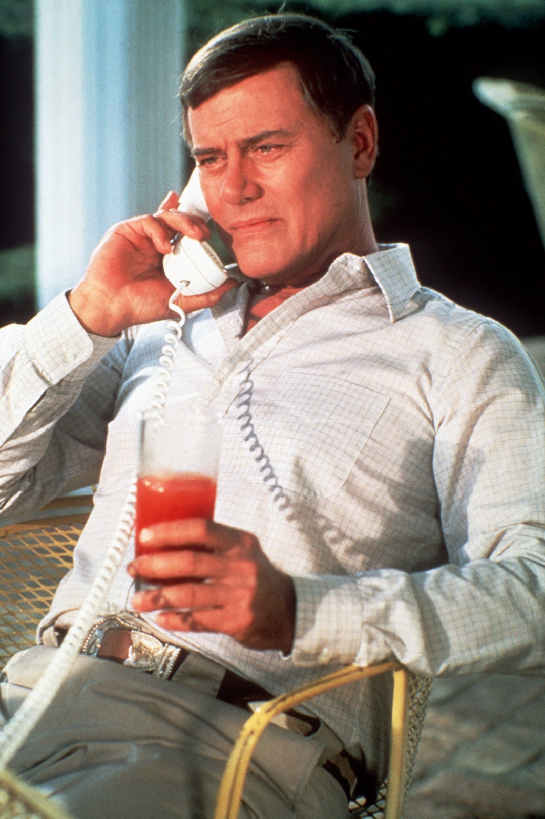 Larry Hagman jako J. R. Ewing w serialu "Dallas"