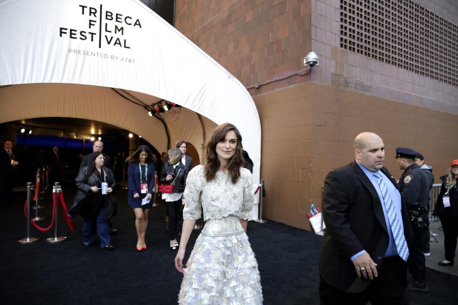 Keira Knightley na uroczystym pokazie jej nowego filmu w Nowym Jorku