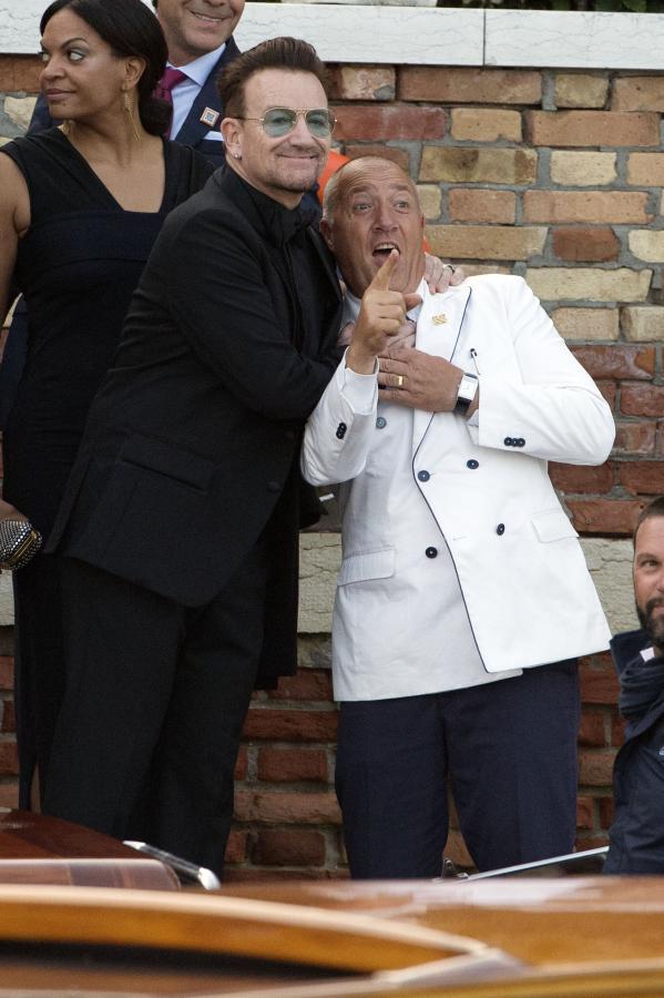 Bono na ślubie George'a Clooneya