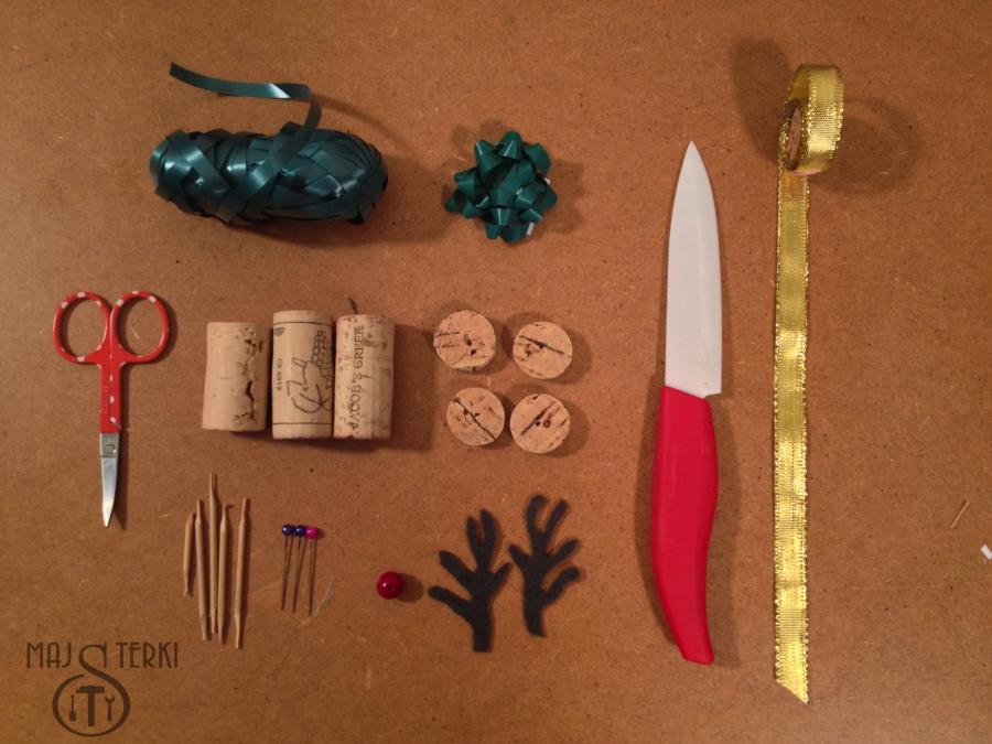 MAJSTERKI: DIY - renifer z korków po winie