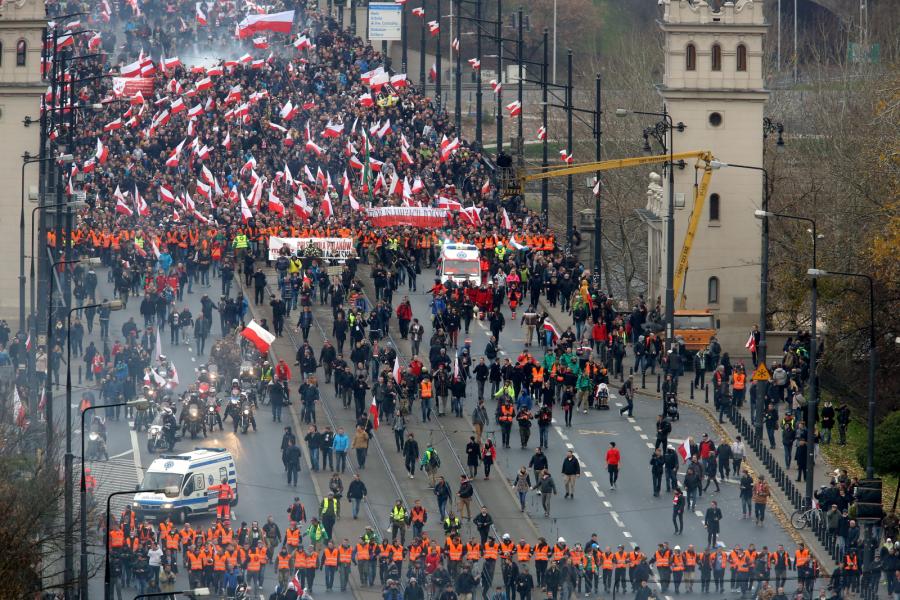 Marsz Niepodległości w Warszawie