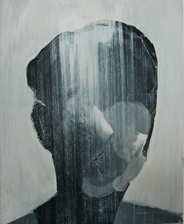 "Szkice do portretu 30", Cezary Bednarczyk, olej na płótnie, 50x40 cm