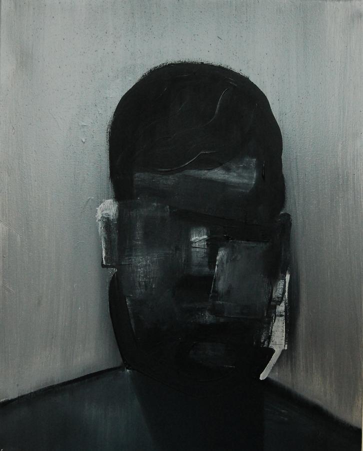 "Szkice do portretu 33", Cezary Bednarczyk, olej na płótnie, 50x40 cm