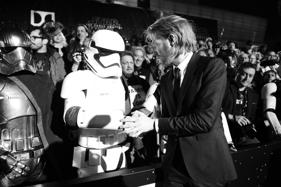 Domhnall Gleeson na premierze "Gwiezdnych wojen"